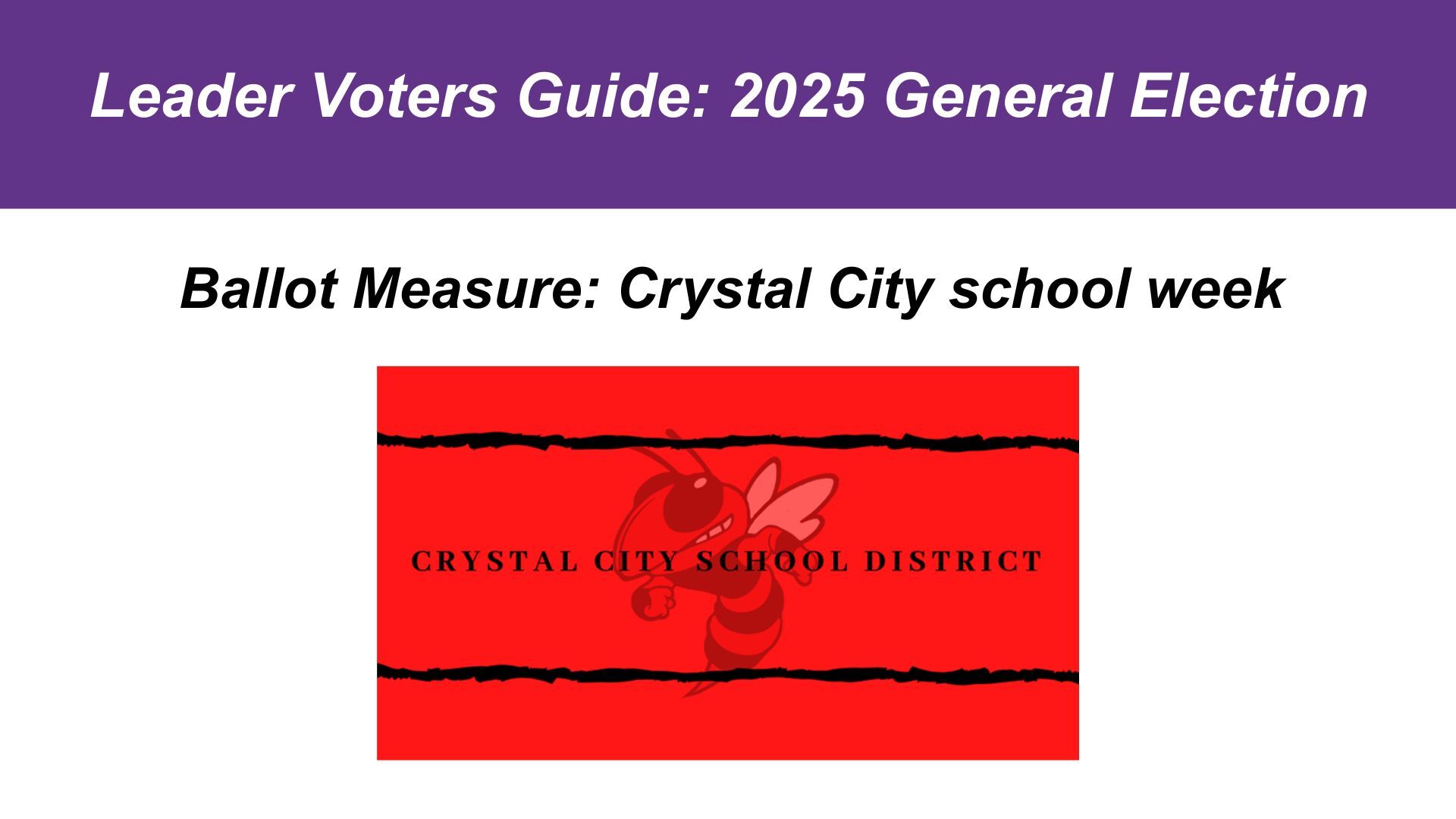 Crystal City schools ask voters whether district may retain four-day schedule